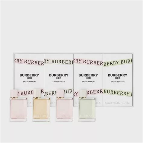 burberry fragrance set minis ebay|Burberry her mini gift set.